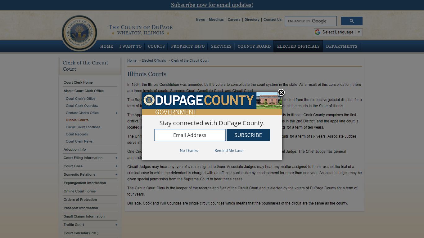 DuPage County IL – Clerk of the Circuit Court - Illinois ...