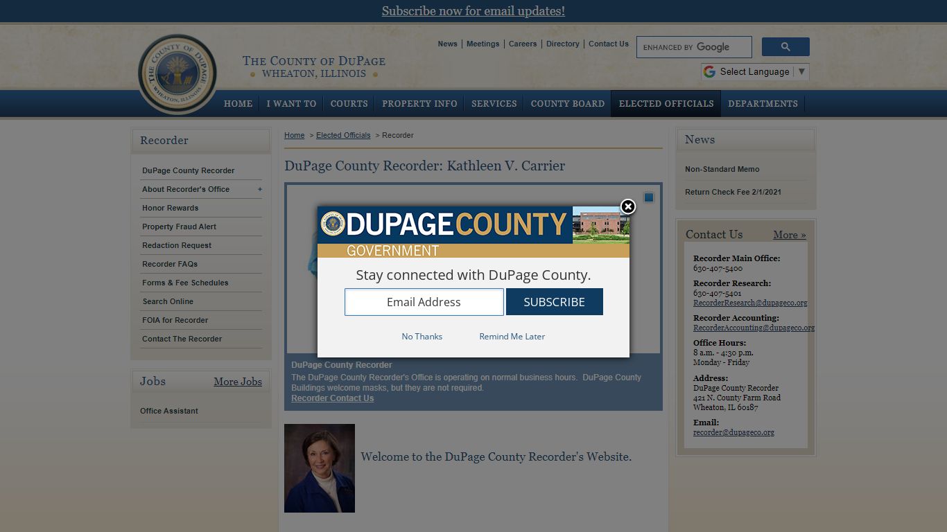 DuPage County IL – Recorder